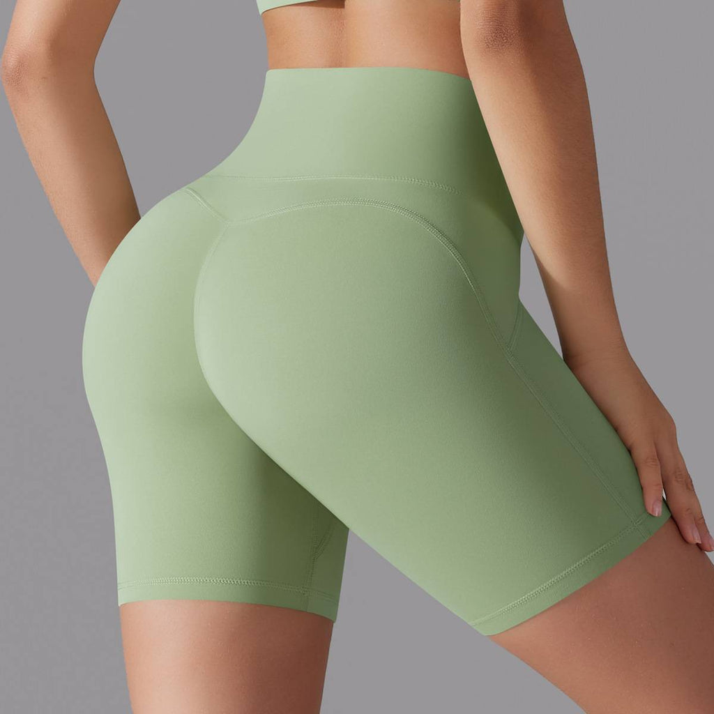 Womens Sports Workout 80% nylon 20%spandex Shorts Y-7054 print logo 22