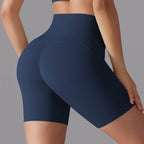 Womens Sports Workout 80% nylon 20%spandex Shorts Y-7054 print logo 6