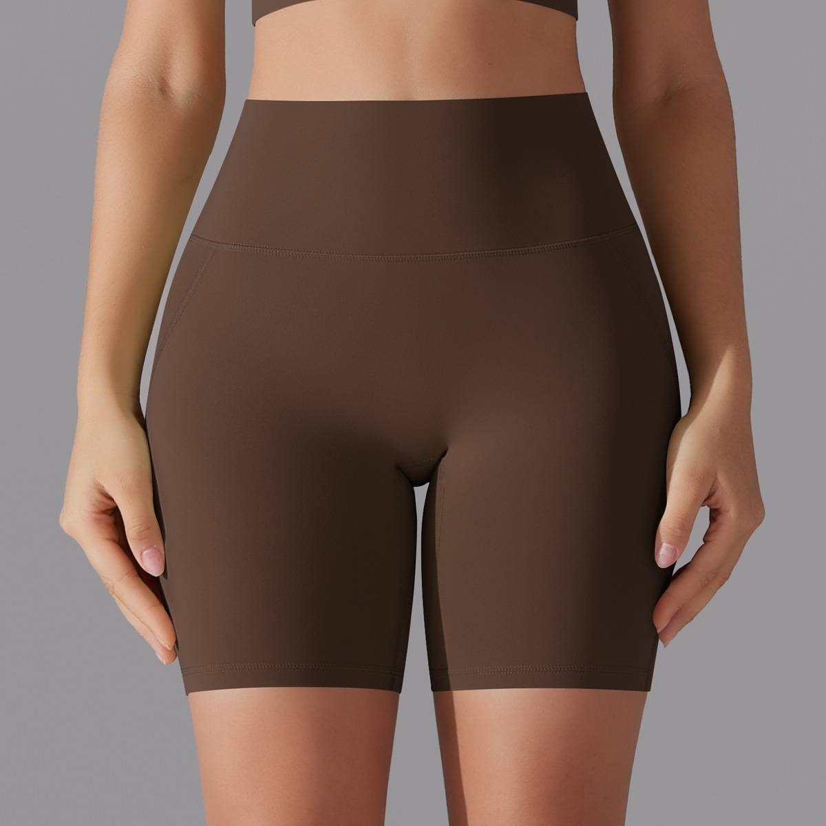 Womens Sports Workout 80% nylon 20%spandex Shorts Y-7054 print logo 34