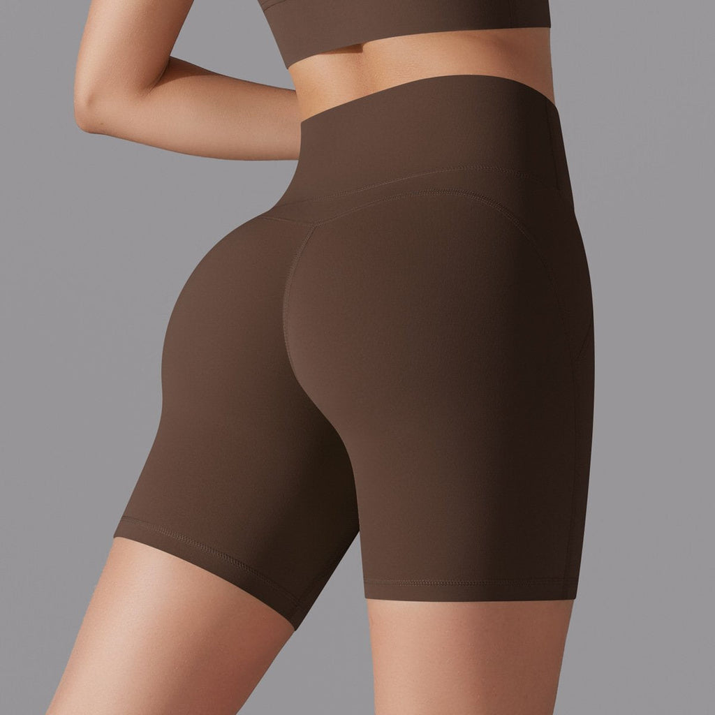 Womens Sports Workout 80% nylon 20%spandex Shorts Y-7054 print logo 35