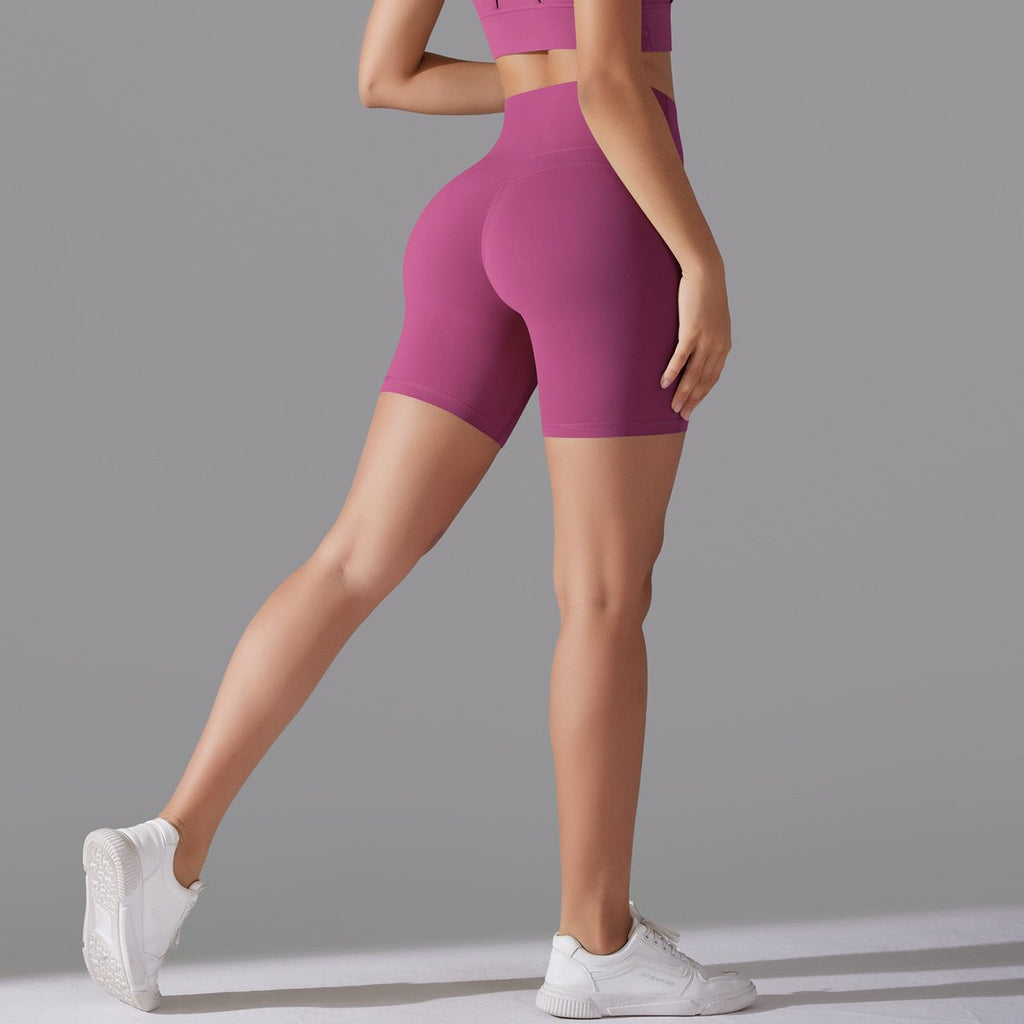 Womens Sports Workout 80% nylon 20%spandex Shorts Y-7054 print logo 39
