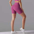 Womens Sports Workout 80% nylon 20%spandex Shorts Y-7054 print logo 40