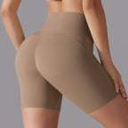 Womens Sports Workout 80% nylon 20%spandex Shorts Y-7054 print logo 8