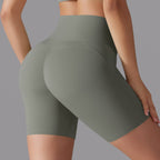 Womens Sports Workout 80% nylon 20%spandex Shorts Y-7054 print logo 16