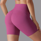 Womens Sports Workout 80% nylon 20%spandex Shorts Y-7054 print logo 4