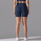Womens Sports Workout 80% nylon 20%spandex Shorts Y-7054 print logo 56