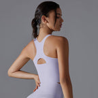 Womens Workout Yoga 80%Nylon 20%Spandex Tank Top Y-7055 print logo 53