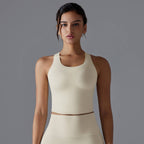 Womens Workout Yoga 80%Nylon 20%Spandex Tank Top Y-7055 print logo 41