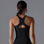 Womens Workout Yoga 80%Nylon 20%Spandex Tank Top Y-7055 print logo 23