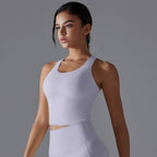 Womens Workout Yoga 80%Nylon 20%Spandex Tank Top Y-7055 print logo 55