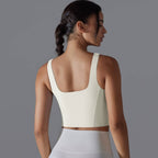 Womens Fitness Workout 80%Nylon 20%Spandex Tank Top Y-7058 print logo 65