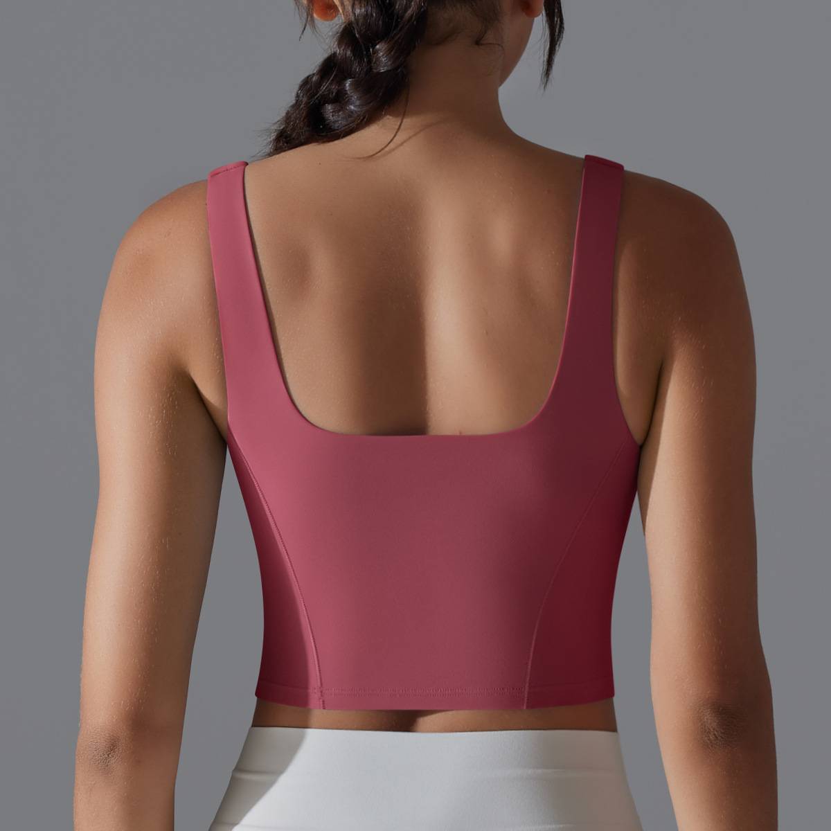 Womens Fitness Workout 80%Nylon 20%Spandex Tank Top Y-7058 print logo 61