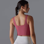 Womens Fitness Workout 80%Nylon 20%Spandex Tank Top Y-7058 print logo 57