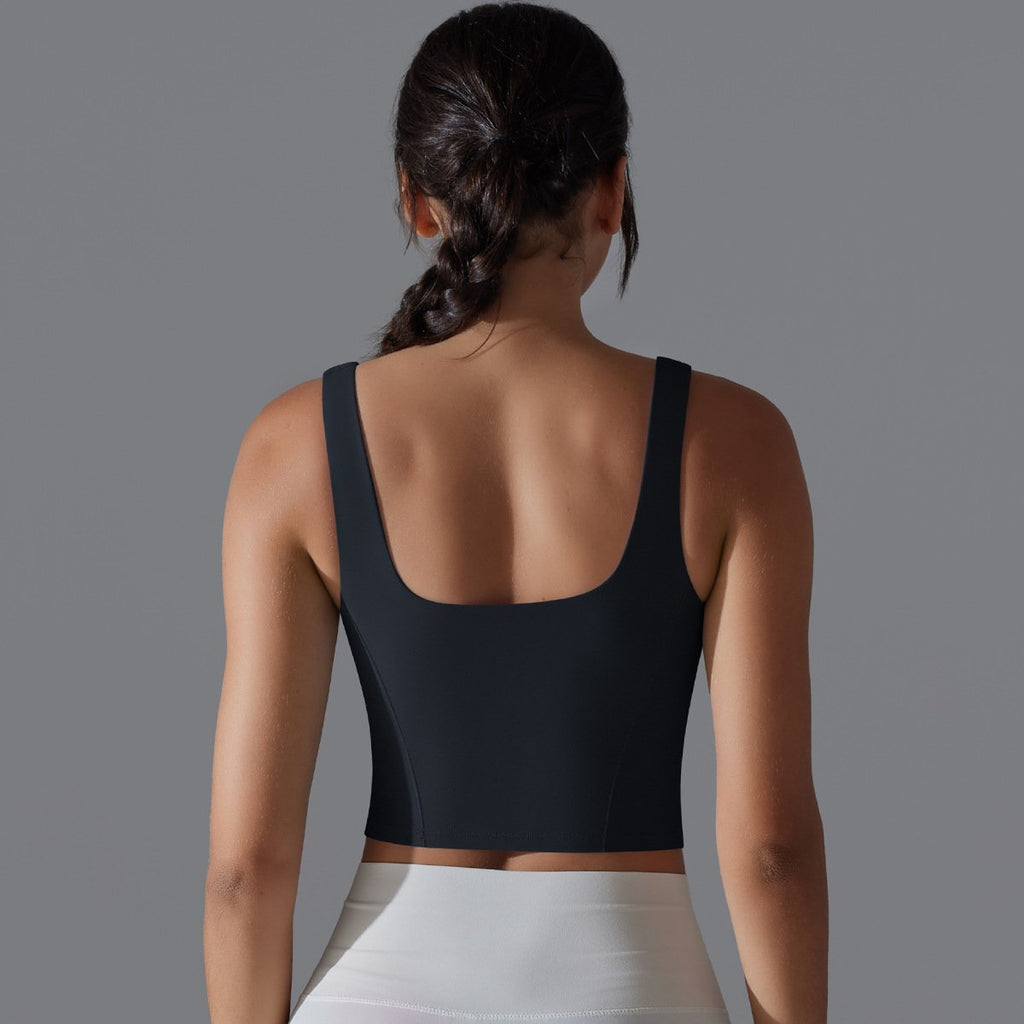Womens Fitness Workout 80%Nylon 20%Spandex Tank Top Y-7058 print logo 41