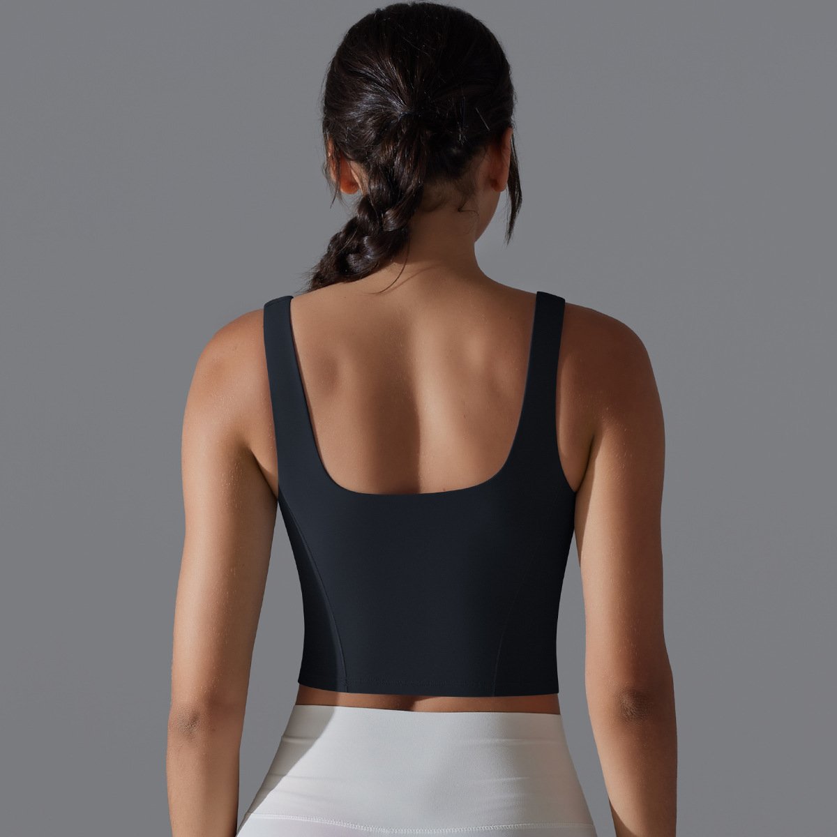Womens Fitness Workout 80%Nylon 20%Spandex Tank Top Y-7058 print logo 41