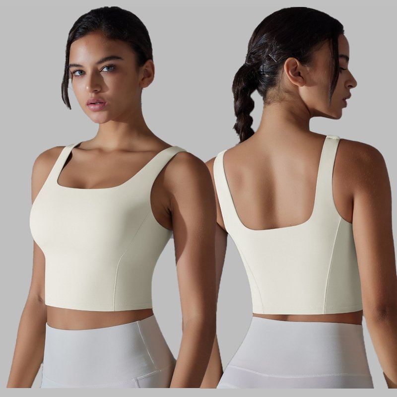 Womens Fitness Workout 80%Nylon 20%Spandex Tank Top Y-7058 print logo 21