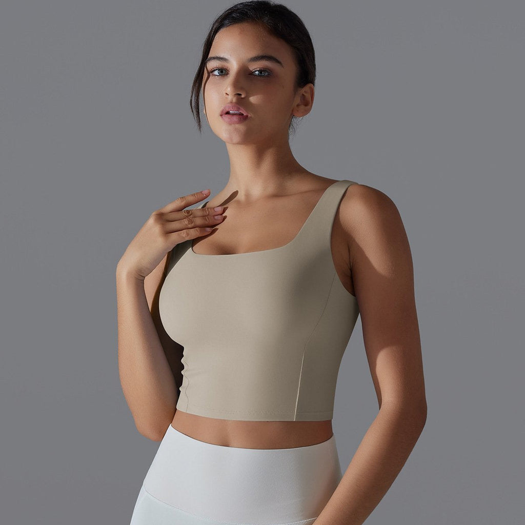 Womens Fitness Workout 80%Nylon 20%Spandex Tank Top Y-7058 print logo 49