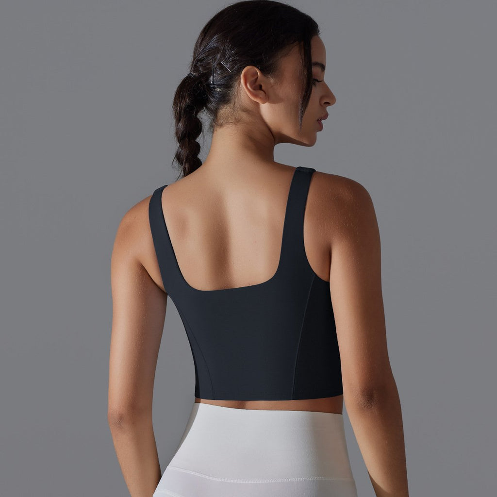 Womens Fitness Workout 80%Nylon 20%Spandex Tank Top Y-7058 print logo 37