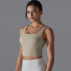 Womens Fitness Workout 80%Nylon 20%Spandex Tank Top Y-7058 print logo 45