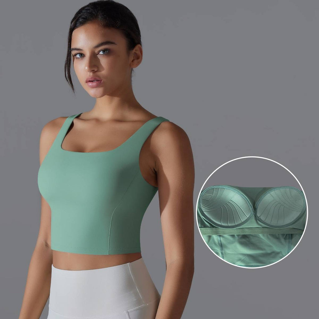 Womens Fitness Workout 80%Nylon 20%Spandex Tank Top Y-7058 print logo 10