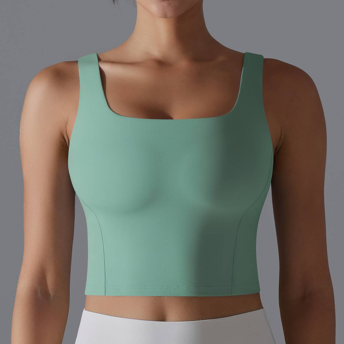 Womens Fitness Workout 80%Nylon 20%Spandex Tank Top Y-7058 print logo 34
