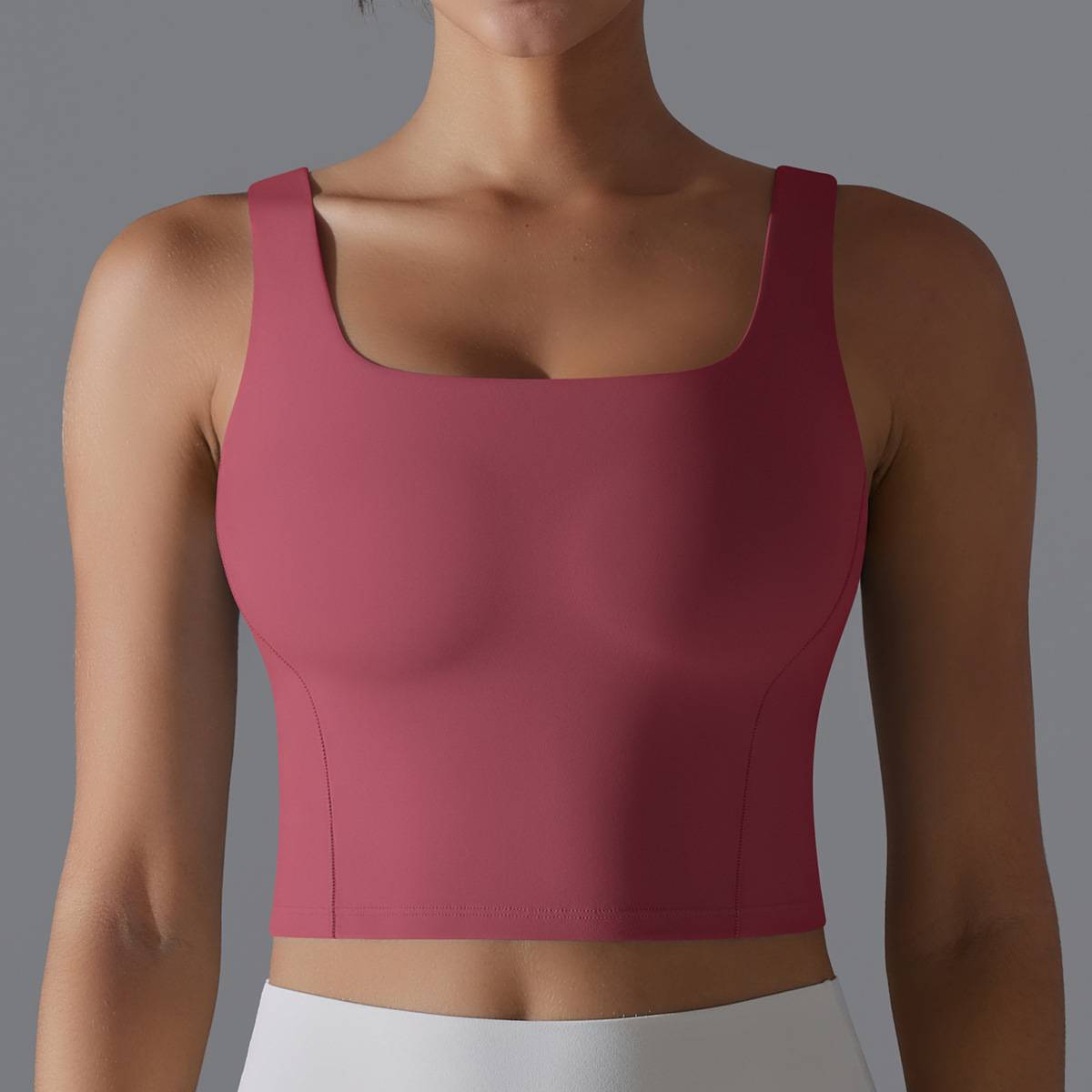 Womens Fitness Workout 80%Nylon 20%Spandex Tank Top Y-7058 print logo 62