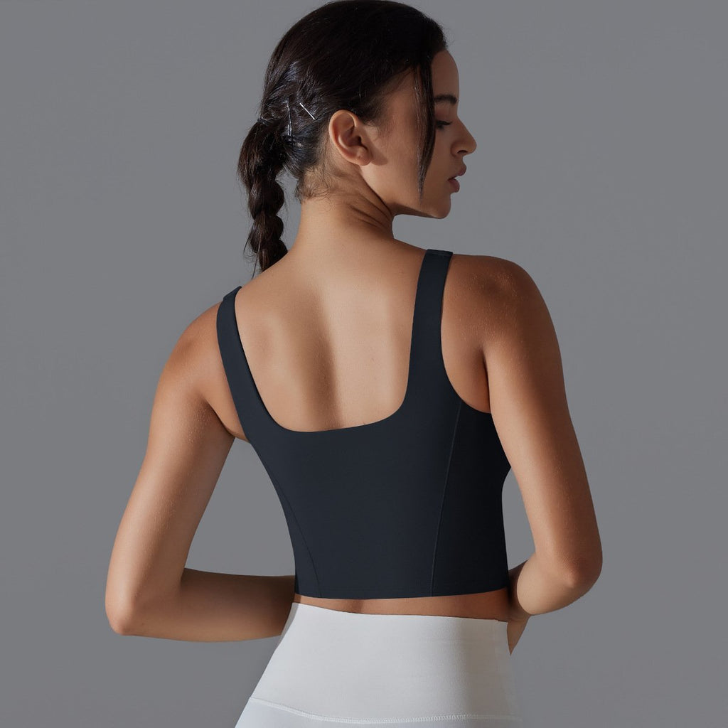 Womens Fitness Workout 80%Nylon 20%Spandex Tank Top Y-7058 print logo 38