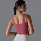 Womens Fitness Workout 80%Nylon 20%Spandex Tank Top Y-7058 print logo 58