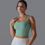 Womens Fitness Workout 80%Nylon 20%Spandex Tank Top Y-7058 print logo 14