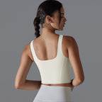 Womens Fitness Workout 80%Nylon 20%Spandex Tank Top Y-7058 print logo 66