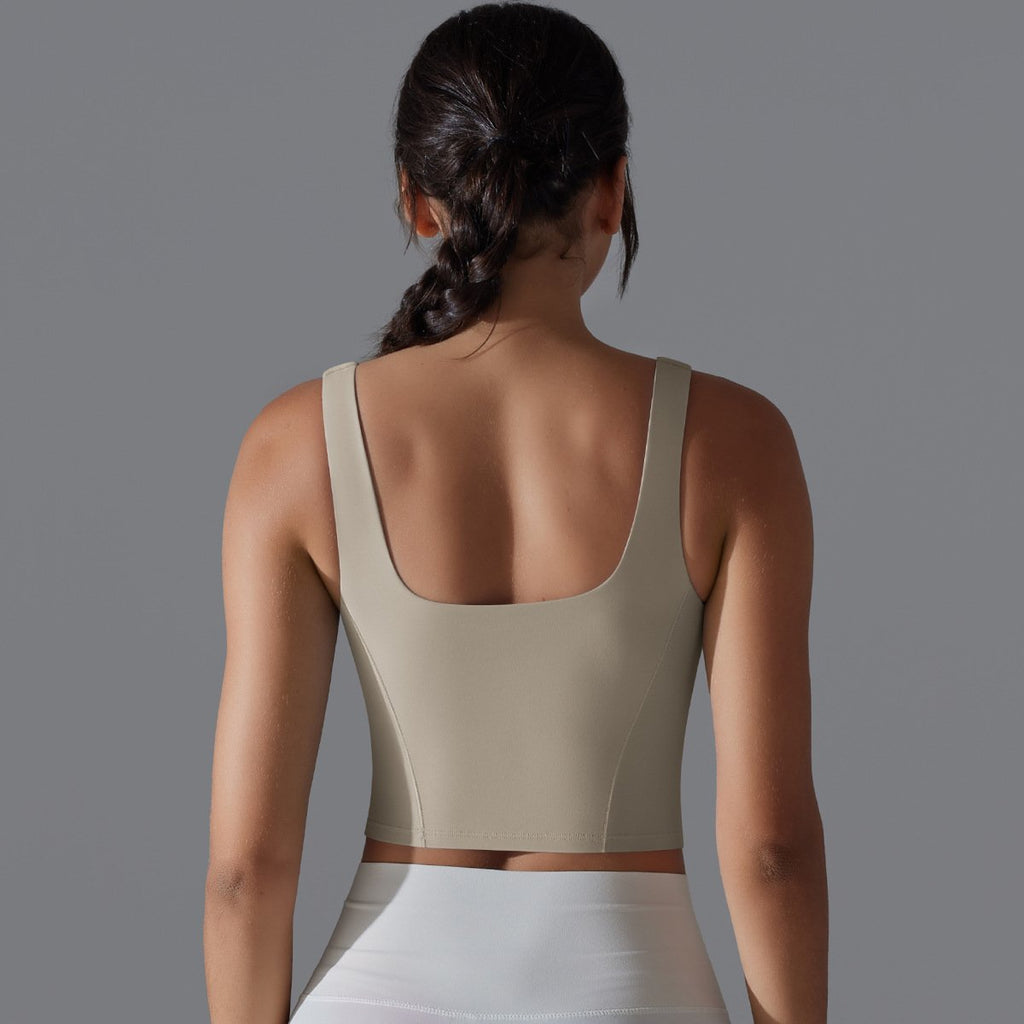 Womens Fitness Workout 80%Nylon 20%Spandex Tank Top Y-7058 print logo 51