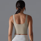 Womens Fitness Workout 80%Nylon 20%Spandex Tank Top Y-7058 print logo 51