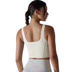 Womens Fitness Workout 80%Nylon 20%Spandex Tank Top Y-7058 print logo 3