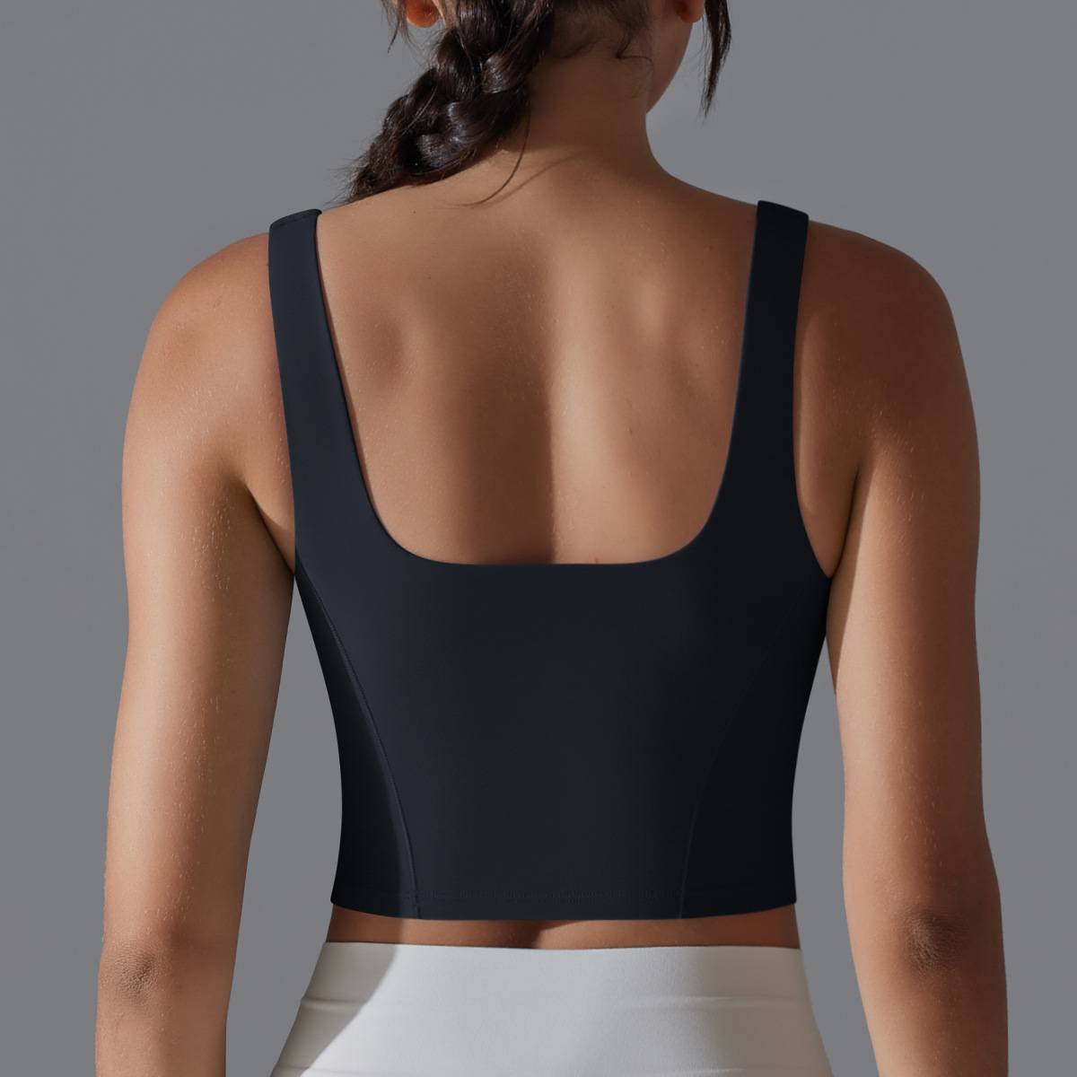 Womens Fitness Workout 80%Nylon 20%Spandex Tank Top Y-7058 print logo 43