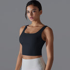 Womens Fitness Workout 80%Nylon 20%Spandex Tank Top Y-7058 print logo 35