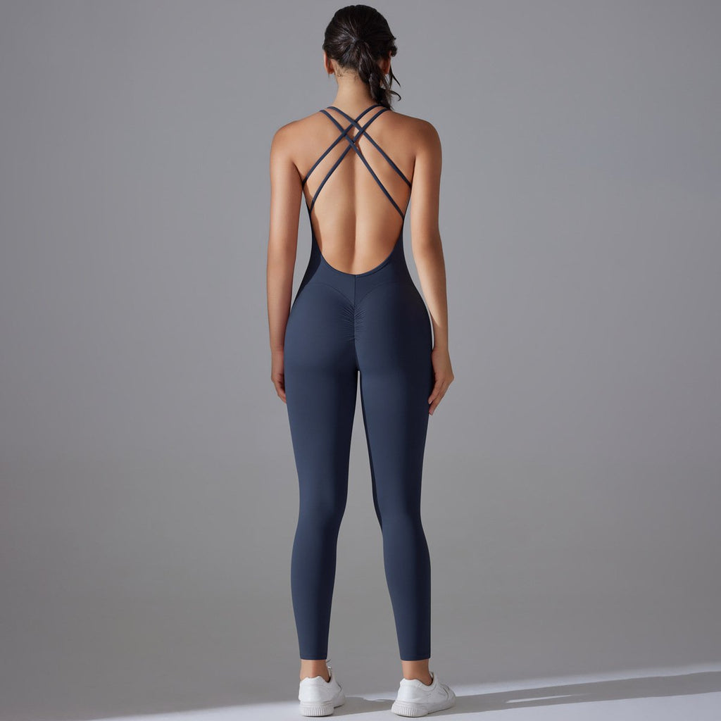 Womens Yoga Sportswear 80% nylon 20% spandex Jumpsuit Y-7065 print logo 27