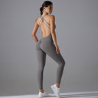 Womens Yoga Sportswear 80% nylon 20% spandex Jumpsuit Y-7065 print logo 83