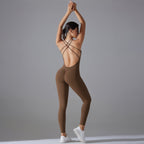 Womens Yoga Sportswear 80% nylon 20% spandex Jumpsuit Y-7065 print logo 23