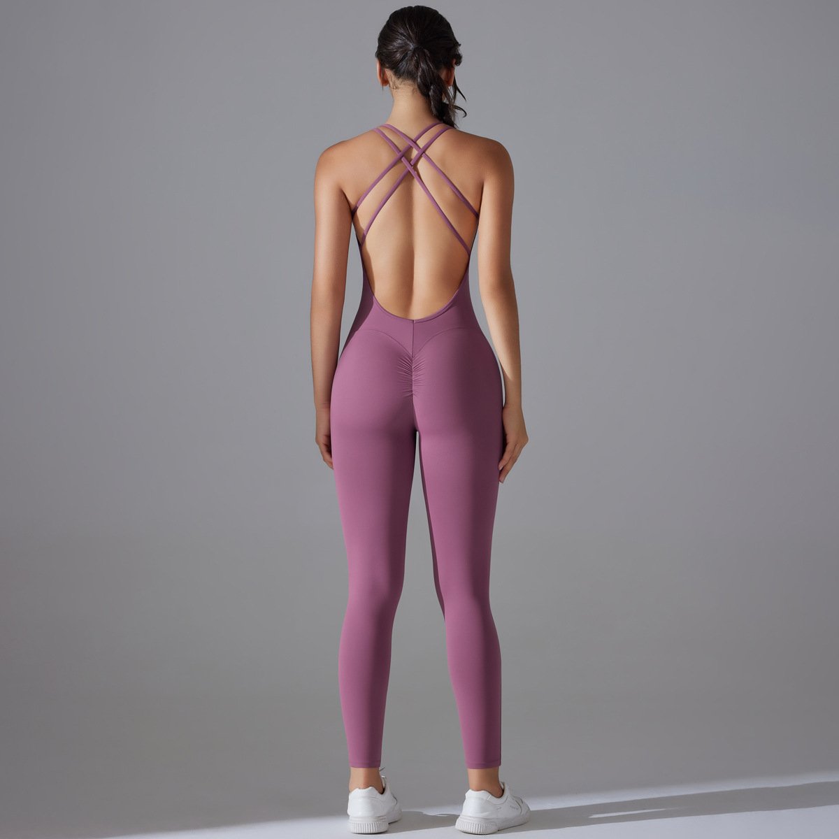 Womens Yoga Sportswear 80% nylon 20% spandex Jumpsuit Y-7065 print logo 47