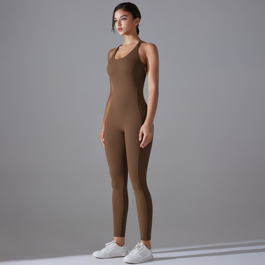 Womens Yoga Sportswear 80% nylon 20% spandex Jumpsuit Y-7065 print logo 16