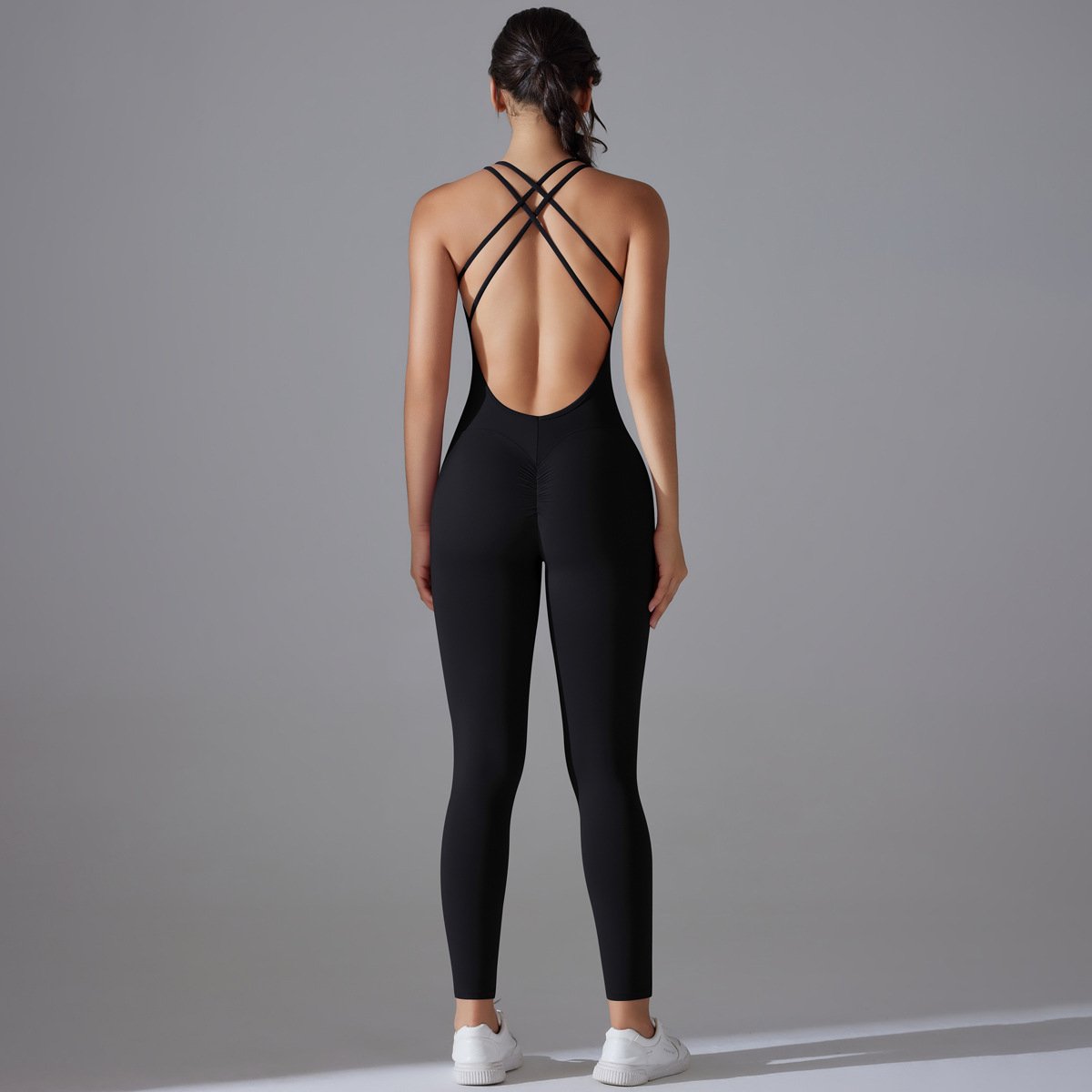 Womens Yoga Sportswear 80% nylon 20% spandex Jumpsuit Y-7065 print logo 37