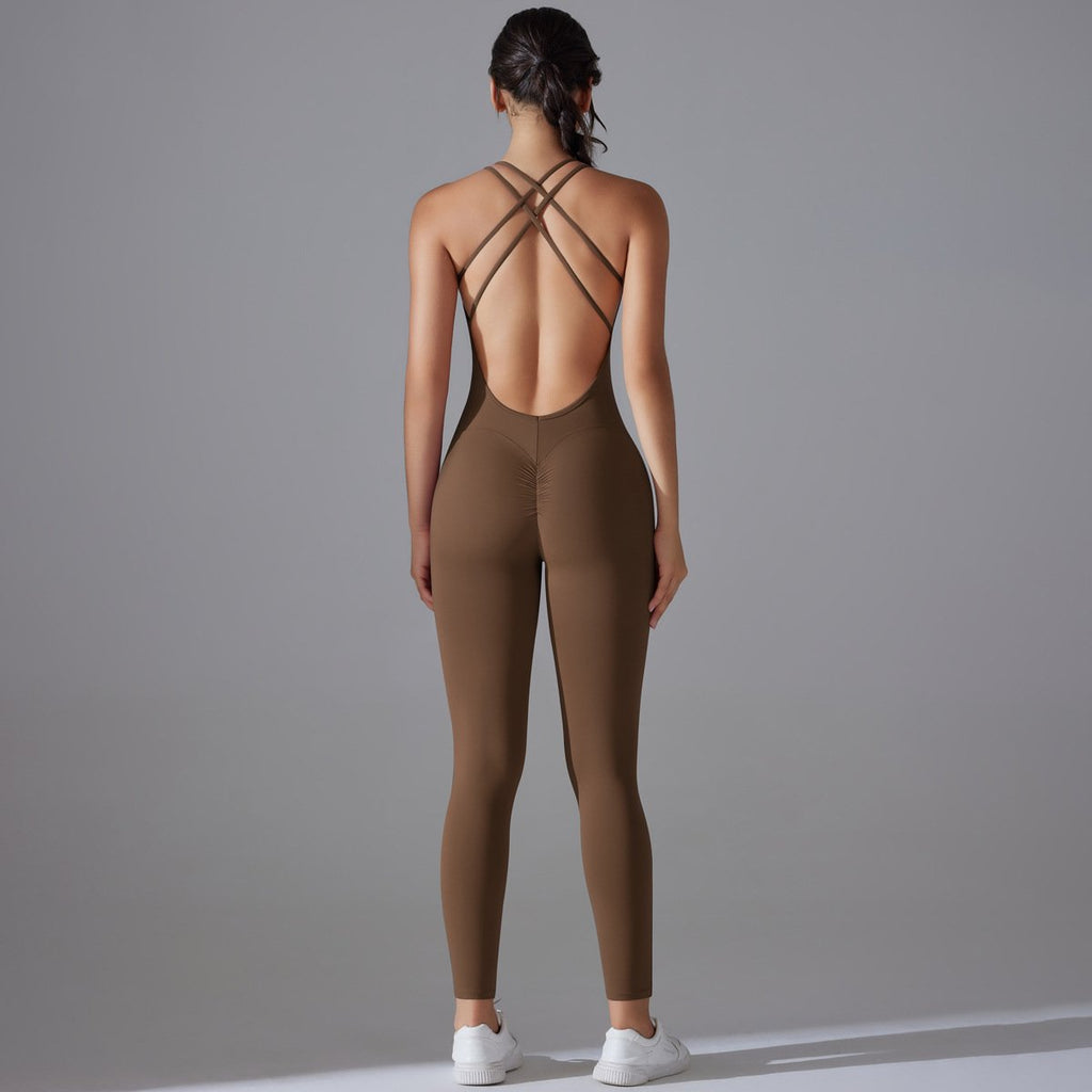 Womens Yoga Sportswear 80% nylon 20% spandex Jumpsuit Y-7065 print logo 17
