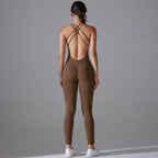 Womens Yoga Sportswear 80% nylon 20% spandex Jumpsuit Y-7065 print logo 17