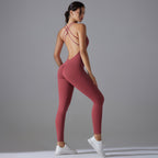Womens Yoga Sportswear 80% nylon 20% spandex Jumpsuit Y-7065 print logo 61