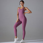 Womens Yoga Sportswear 80% nylon 20% spandex Jumpsuit Y-7065 print logo 54