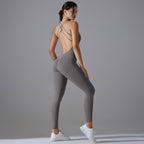 Womens Yoga Sportswear 80% nylon 20% spandex Jumpsuit Y-7065 print logo 82