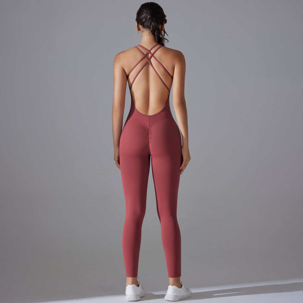 Womens Yoga Sportswear 80% nylon 20% spandex Jumpsuit Y-7065 print logo 12