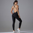 Womens Yoga Sportswear 80% nylon 20% spandex Jumpsuit Y-7065 print logo 42