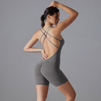 Womens Training Yoga 80% nylon 20% spandex Bodysuit Y-7066 print logo 9