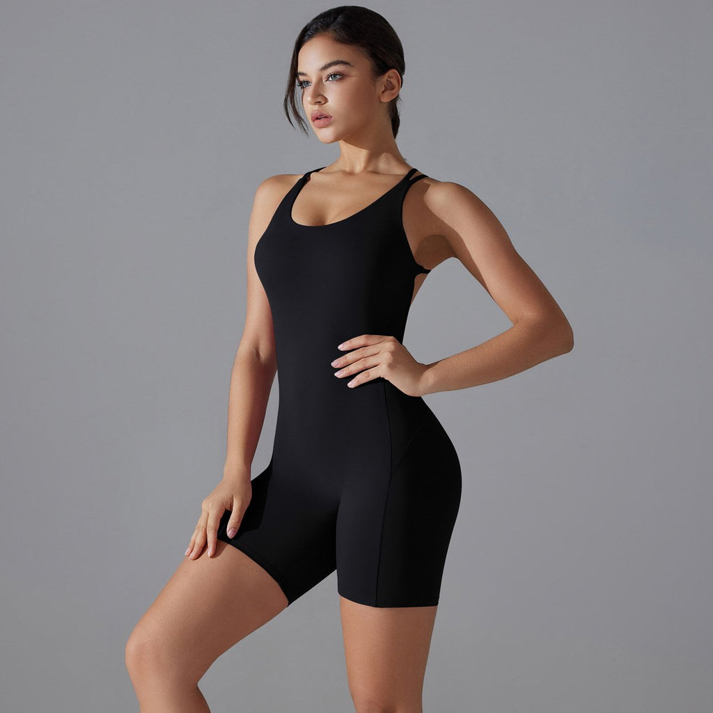 Womens Training Yoga 80% nylon 20% spandex Bodysuit Y-7066 print logo 49